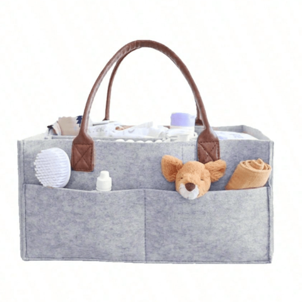 panier de rangement bébé néonest gris
