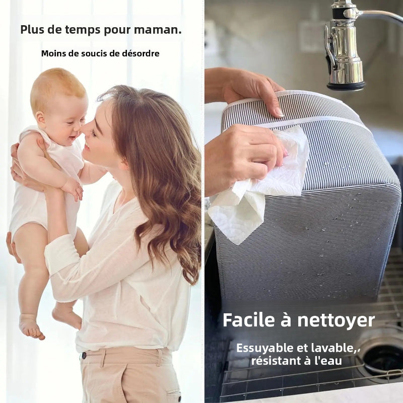 panier de rangement bébé nettoyage facile maman heureuse