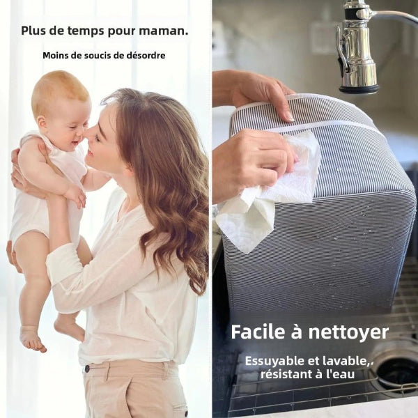 panier de rangement bébé nettoyage facile maman heureuse