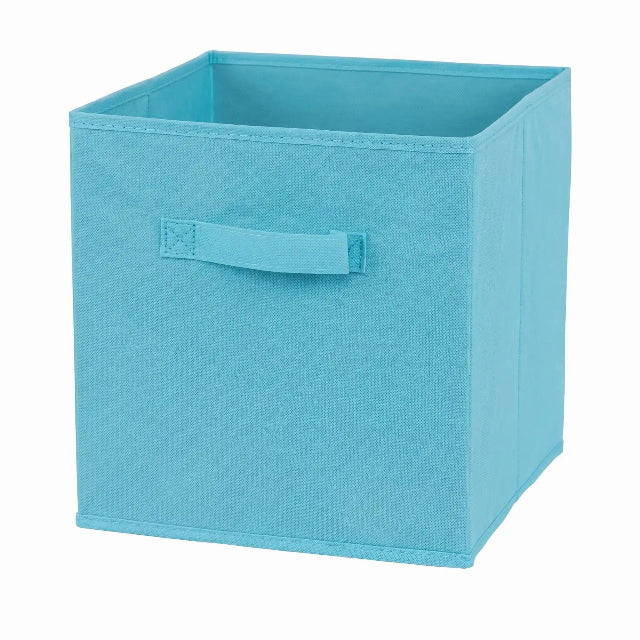 panier de rangements cube bleu