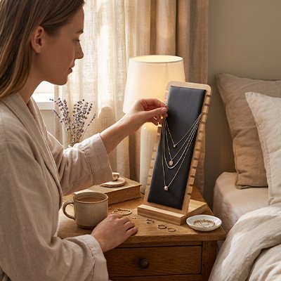 Présentoir bijoux noir