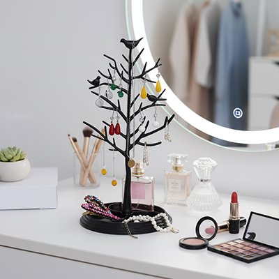 Arbre à bijoux noir