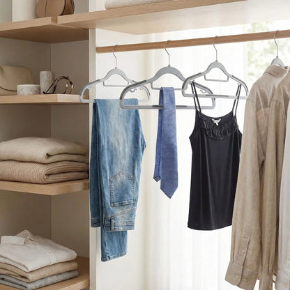 cintres tout en un pour cravate robe fines bretelles pantalon