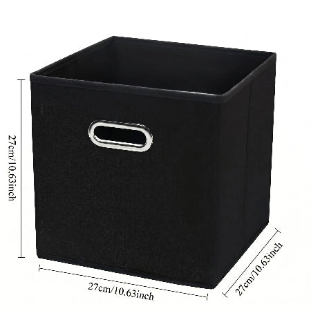 dimensions paniers de rangement noir pliable
