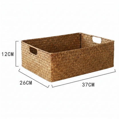 panier de rangement en osier vintage taille L