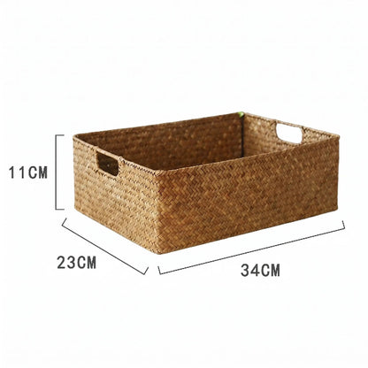 panier de rangement en osier vintage taille M