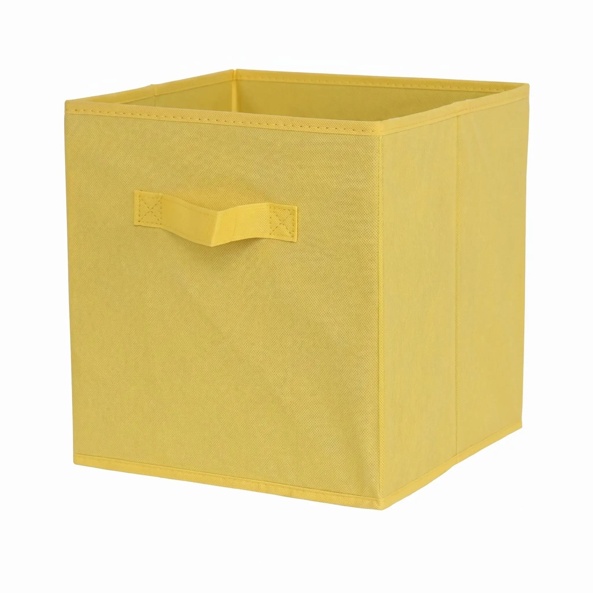 panier de rangements cube jaune