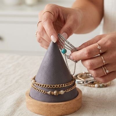 Porte bracelet​ conic gris